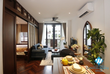 Japanese one-bedroom apartment for rent in Hoan Kiem