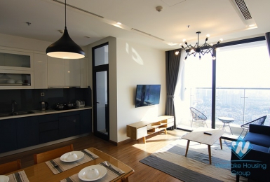 Bright and new two bedrooms apartment for rent in Vinhome Metropolis, Ba Dinh