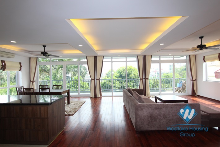 Beautiful 4 bedrooms apartment for rent on Au Co, Tay Ho, Hanoi