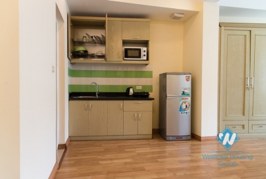 Nice and new studio apartment rental on Lac Long Quan, Tay Ho