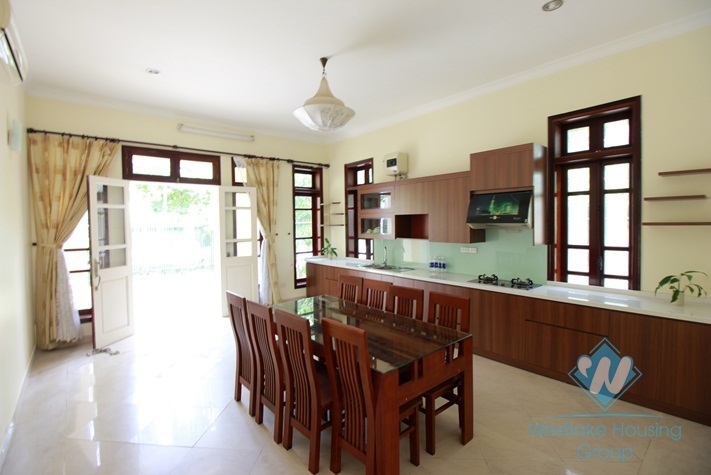 Bright and nice house for rent in Ciputra, Tay Ho, Hanoi.