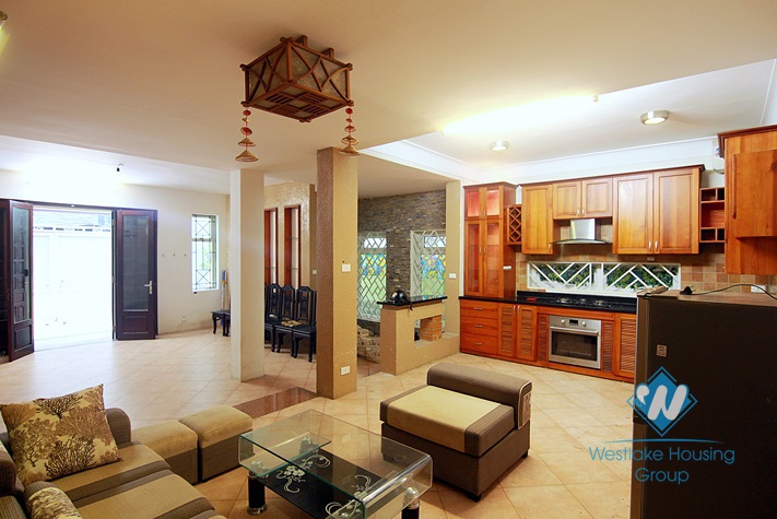 Nice house with a yard in To Ngoc Van, Tay Ho