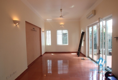4-floor house with nice yard for rent in Tay Ho district .