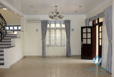 Large unfurnished house available for rent in Ciputra, Tay Ho, Hanoi