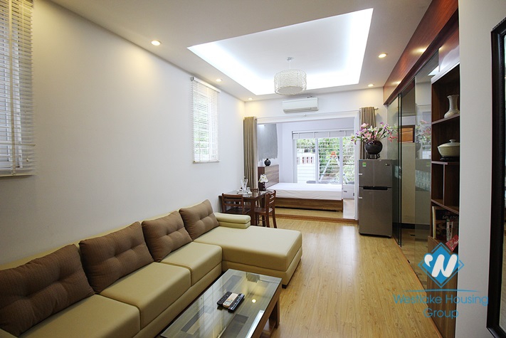 Brand new studio with backyard for rent in Dang Thai Mai Street, Tay Ho, Hanoi