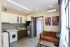 Apartment with long balcony along bedroom for rent in Tay Ho.