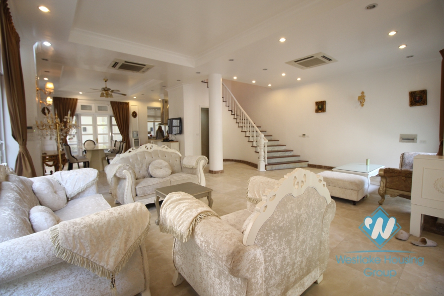Luxury house for lease in Ciputra compound, Tay Ho, Hanoi