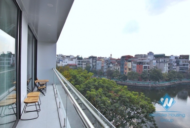 Newly renovated apartment with lake view balcony in Yen Phu, Tay Ho