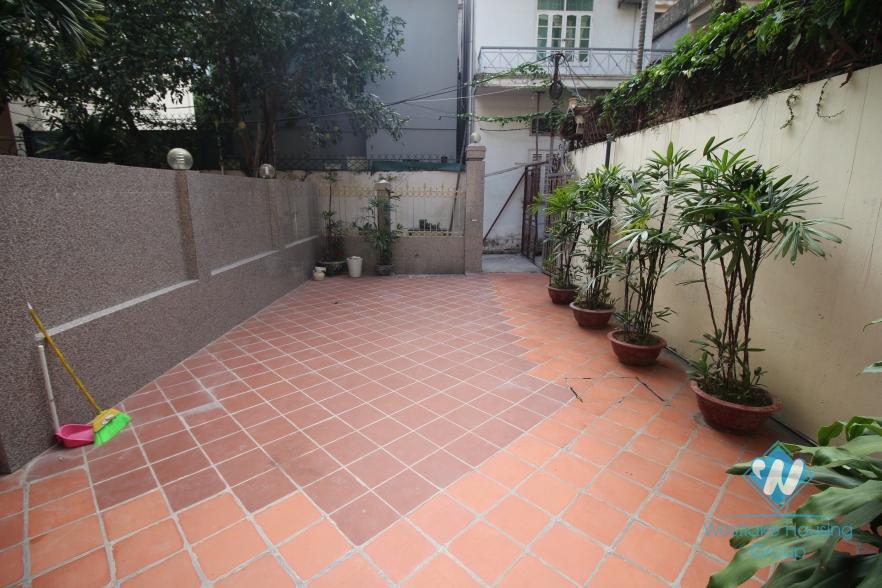 House with large yard and balconies for rent on To Ngoc Van, Tay Ho, Hanoi