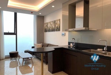 One bedroom apartment with lakeview for rent in Sun Grand Thuy Khue, Ba Dinh.