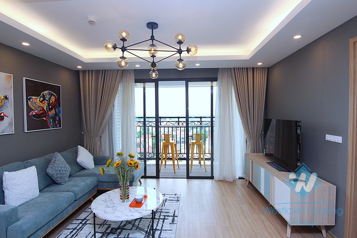 Bright and airy red river view 2 bedroom apartment for rent in D'. Le Roi Soleil building