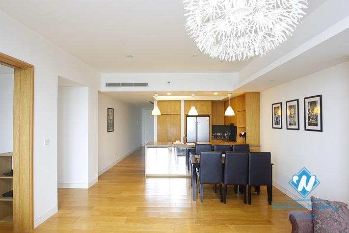 Nice and bright apartment for rent in IPH building, Cau Giay District 
