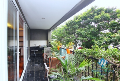 Lake view, spacious 3 bedrooms apartment for rent on Quang Khanh street, Tay Ho, Ha Noi