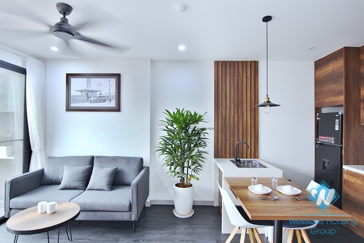 High floor one bedroom apartment for rent in To Ngoc Van st, Tay Ho