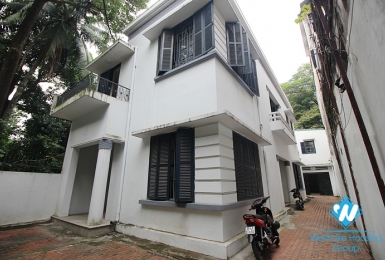 Villa for rent in Hoan Kiem is suitable for living, business or office