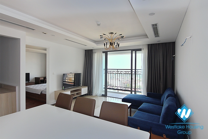 Two bedroom apartment with city view for rent at D Le Roi Soleil Xuan Dieu Tay Ho Hanoi