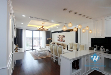A royal apartment with morden 3 bedrooms for rent in D' Le Roi Soleil, Tay Ho area.