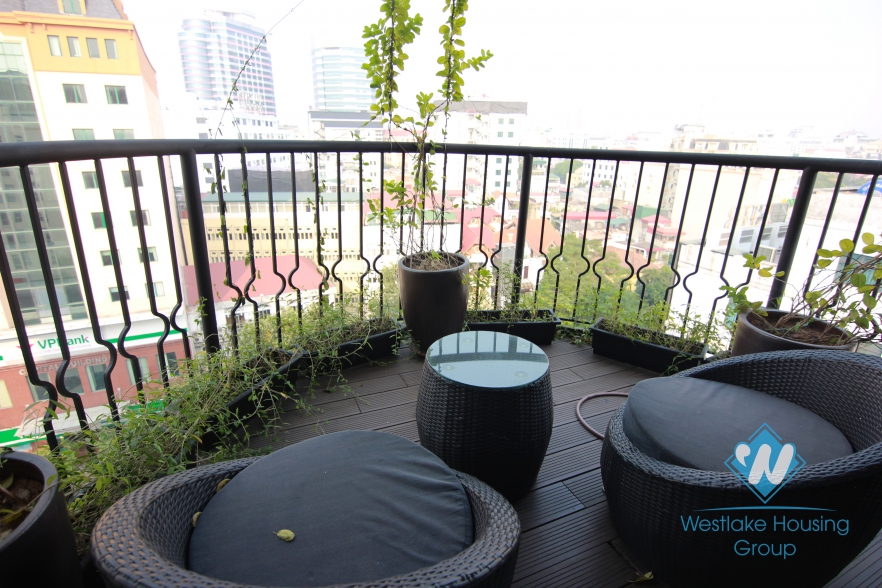 A brillian 3 bedroom apartment for rent in Hoan Kiem