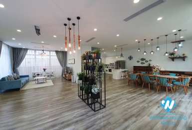 New and modern five bedroom villa for rent in Vinhome Riverside Long Bien.