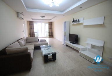 Modern apartment with outdoor balcony for rent in P tower, Ciputra, Tay Ho 