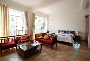 Lovely studio apartment for rent in an alley near Quang An, Xuan Dieu