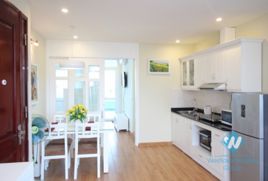 Nice view and bright apartment for rent in Yen Phu, Tay Ho, Ha Noi