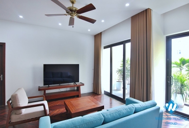 Spacious 4-bedroom apartment with a balcony on Tay Ho street, Tay Ho for rent