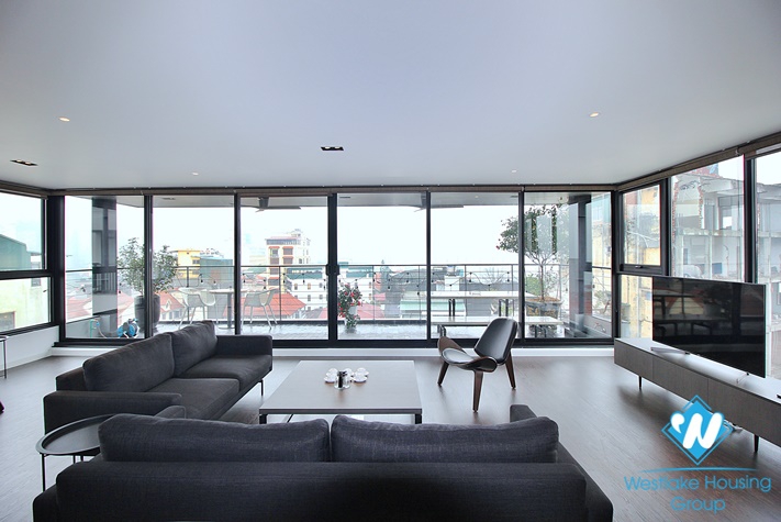 Super modern with lake view duplex to lease in Tay Ho district