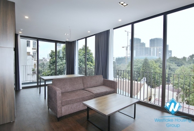 An elegant 2 bedroom apartment with amazing view from glass windows surounding for rent on To Ngoc Van 