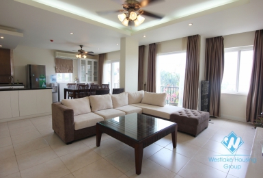 Good condition and furnished apartment for rent in Tay Ho, Hanoi