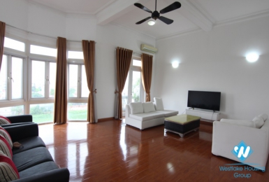Spacious 3 bedroom apartment available for rent on Xuan Dieu street, Tay Ho, Hanoi.