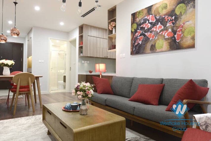 Two bedrooms apartment in high floor for rent in Thanh Xuan, Hanoi