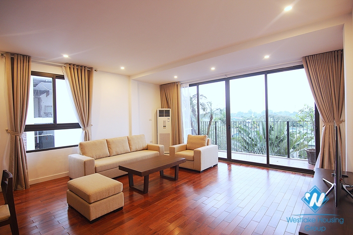 Spacious and bright 3 bedroom apartment for rent on Dang Thai Mai, Tay Ho