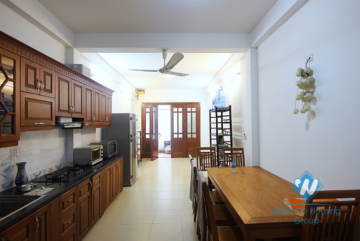 Three bedrooms house with terrace for rent in Au Co st, Tay Ho area.