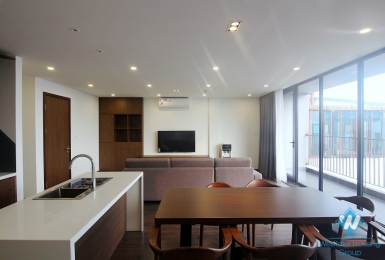 Modern Scandinavian style 2 bedrooms apartment for rent on To Ngoc Van