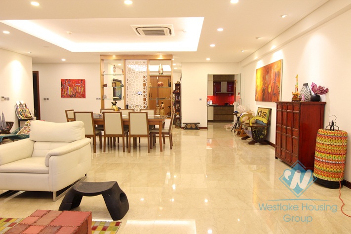 Highfloor well planned 4 bedrooms apartment for rent in Ciputra, Hanoi, Vietnam