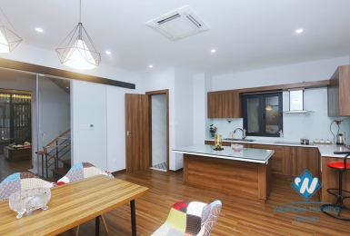 Nice design house for rent near Nhat Tan Bridge, Tay Ho District 