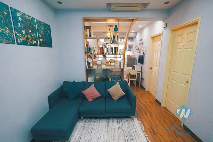 A nice 2-bedroom apartment for rent in Pham Ngoc Thach, Dong Da