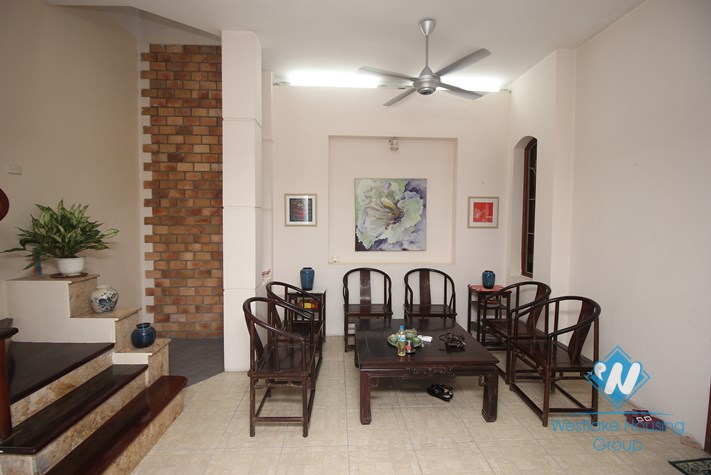 A nice house for rent in Quan Thanh, Ba Dinh, Hanoi