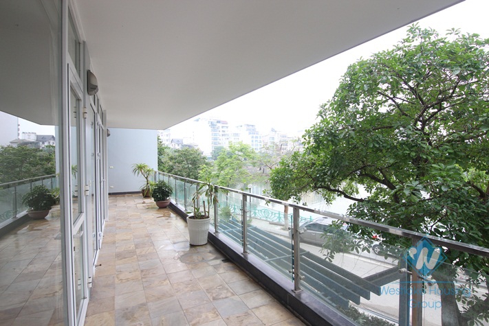 Good location apartment with lake view for rent in Quang An st, Tay Ho District 