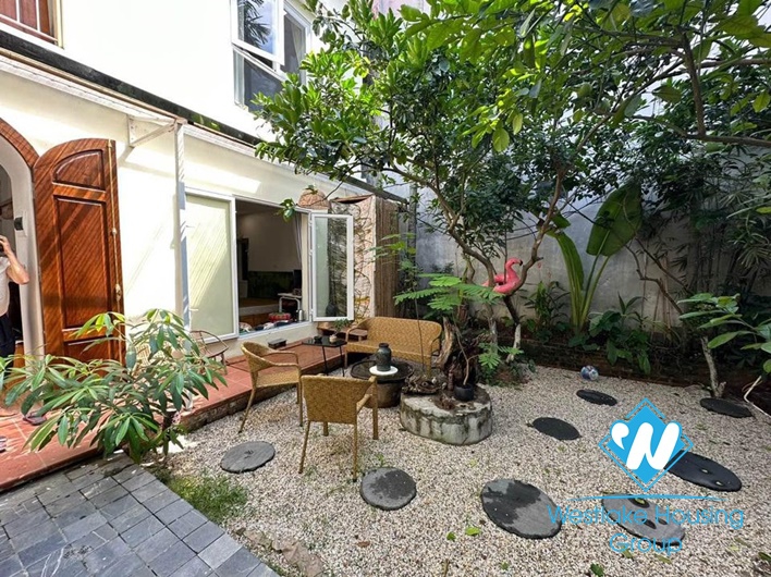 Garden house for rent in Long Bien near French international school.