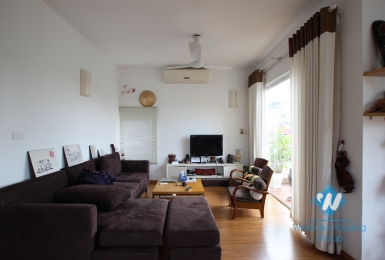 2 bedroom apartment for lease on Tay Ho street, Westlake area, Hanoi, fully furnished.