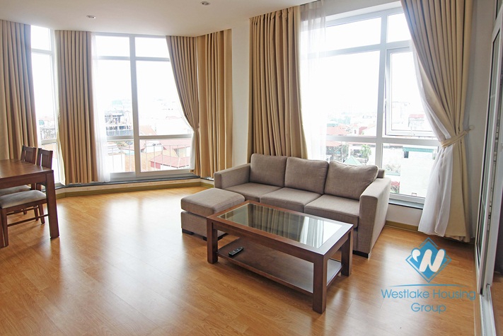 High floor, nice apartment 2 bedrooms for rent in Tay Ho area, Hanoi