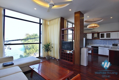 Lake view two bedrooms apartment for rent in Quang Khanh, Tay Ho