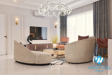 Luxurious furnished four bedroom apartment for rent in Kosmo Tay Ho