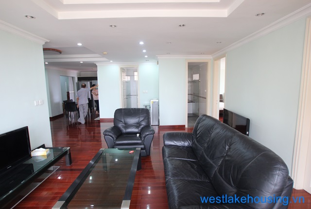 Nice apartment with wooden floor for rent in Ciputra, Tay Ho, Ha Noi