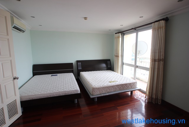 Nice apartment with wooden floor for rent in Ciputra, Tay Ho, Ha Noi