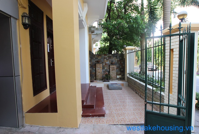 Quiet and bright house for rent in Ciputra, Tay Ho, Ha Noi. Block D