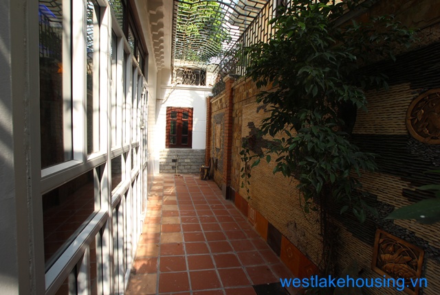 Quiet and bright house for rent in Ciputra, Tay Ho, Ha Noi. Block D